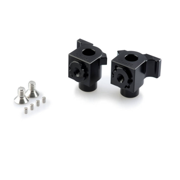 Puig Adjustable Footpeg Adaptors Black